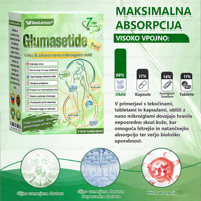 🌴🌴Registrirano pri JAZMP in GMP certificirano👩‍⚕️🎁 𝐆𝐞𝑒𝐿𝑒𝐦𝐨𝐧® 𝐆𝐥𝐮𝐦𝐚𝐬𝐞𝐭𝐢𝐝𝐞 8 v 1 Hujševalni in zdravju namenjen nano obliž z mikroiglicami 🇸🇮 (Samo enkrat na dan, vidne spremembe že v 7 dneh) ✅